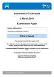 MT March 2016 Examination Paper – Final