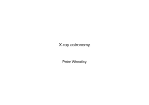 X-ray astronomy - University of Warwick
