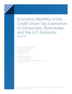 Economic Benefits of the Credit Union Tax Exemption to Consumers