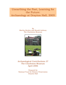 Unearthing the Past, Learning for the Future: Archaeology at