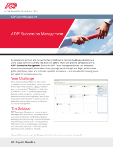 ADP® Succession Management