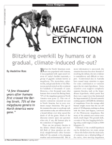 megafauna extinction - Harvard Computer Society