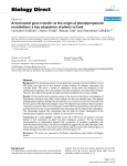 A horizontal gene transfer at the origin of phenylpropanoid