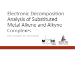 Electronic Decomposition Analysis of Substituted Metal Alkene and