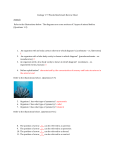 Zoology 1st 9 Weeks Benchmark Review Sheet Animals Refer to the