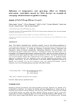 Influence of temperature and spawning effort on Haliotis