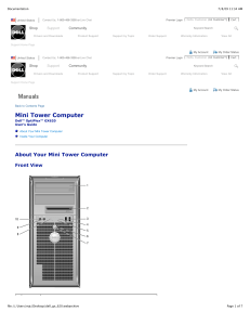 Mini Tower Computer