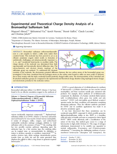 Experimental and Theoretical Charge Density Analysis of a