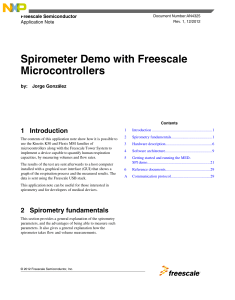 Spirometer Demo with Freescale Microcontrollers