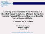Lowering of the Interstitial Fluid Pressure as a Result of