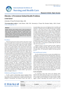 Obesity: A Persistent Global Health Problem