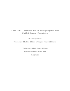 A WYSIWYG Simulation Tool for Investigating the Circuit Model of