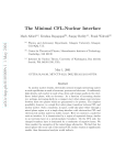 The Minimal CFL-Nuclear Interface