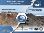 One-page document - Thirty Meter Telescope