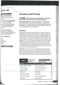 Viruses . and Prions