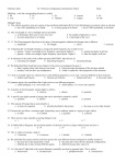 Chemistry Quiz Ch. 5 Electron Configuration and Quantum Theory