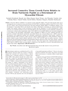 Increased Connective Tissue Growth Factor Relative