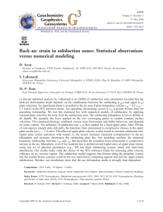 Back-arc strain in subduction zones: Statistical observations versus