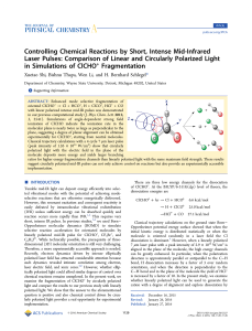 Controlling Chemical Reactions by Short, Intense Mid