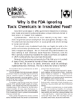 Why is the FDA Ignoring Toxic Chemicals in Irradiated Food?