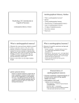 Autobiographical Memory Outline What is autobiographical memory