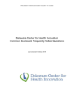 Delaware Center for Health Innovation Common Scorecard
