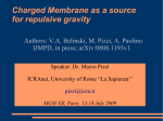 Charged Membrane as a source for repulsive gravity