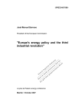 Europe`s energy policy and the third industrial revolution