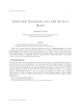Electric Hazards and the Human Body