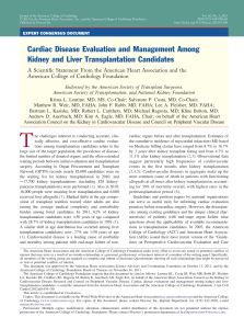 Cardiac Disease Evaluation and Management Among Kidney and