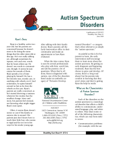 Autism Spectrum Disorders - Illinois State Board of Education