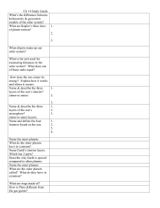 Ch 14 Study Guide What`s the difference between heliocentric