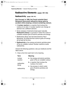 Radioactive Elements (pages 139–146)