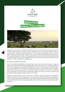 Aspire Park Unique Trees Project