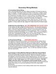 Secondary Wiring Methods