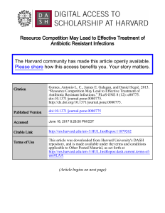 Resource Competition May Lead to Effective Treatment of Antibiotic