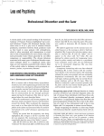 Delusional Disorder and the Law