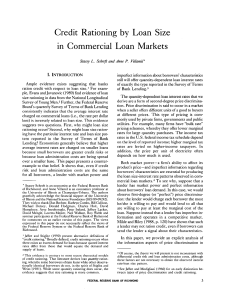 Credit Rationing by Loan Size in Commercial Loan Markets