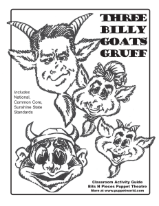 Three Billy Goats Gruff - Bits `N Pieces Puppet Theatre