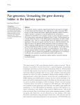 Pan-genomics: Unmasking the gene diversity hidden in the bacteria