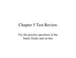 Chapter 5 Test Review