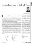 Contact Resistance vs. Millivolt Drop