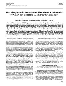 Use of Injectable Potassium Chloride for