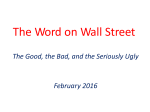 The Word on Wall Street