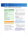 Factors affecting the Cardiac Cycle