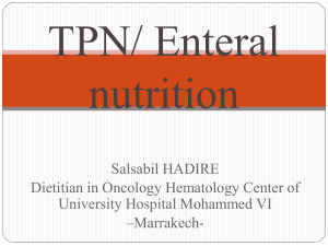 Enteral nutrition