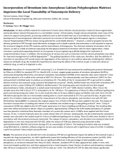 Incorporation of Strontium into Amorphous Calcium Polyphosphate