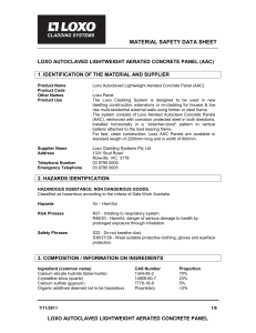 MATERIAL SAFETY DATA SHEET