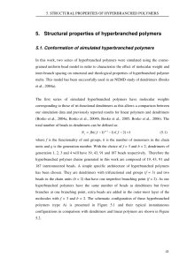 5. Structural properties of hyperbranched polymers