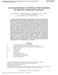 Aerodynamic Influence of a Half-Span Model Installation for High